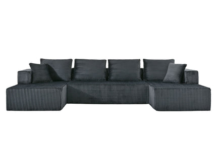 U-Shaped Modular Sectional Sofa With Double Chaise, Oversized Deep Seat For Living Room