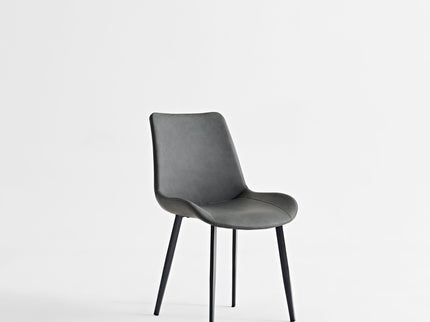 Dining Table Set, Chairs (Set of 2) - Gray