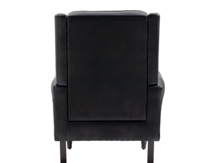 Modern Accent Armchair With Sturdy Wood Legs