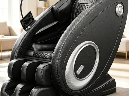 Massage Chair Recliner, Zero Gravity With Full Body Air Pressure - Black
