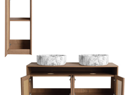 Bathroom Vanity & Art Sink And Side Cabinet, Float Mounting Design