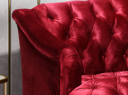 Comfy 3 Seat Sofa With Wooden Legs, For Living Room And Study