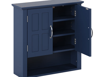 Multi Functional Wall Mounted Cabinet With Adjustable Shelves For Bathroom