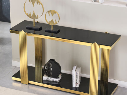 Console Table With Double Tier Storage