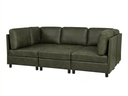Upholstered Modular Sectional With Custom Configuration And Removable Cushions