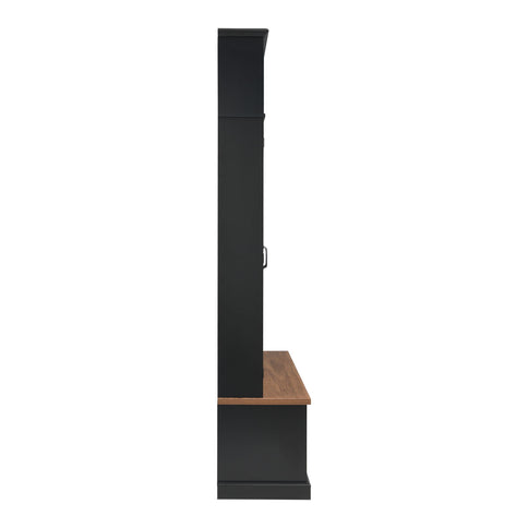 Entryway Hall Tree With Bench, 3 Top Cubbies & Bottom Storage Space