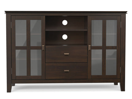 Artisan - Tall TV Media Stand - Dark Chestnut Brown