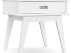 White / End Tables / 1 Drawer