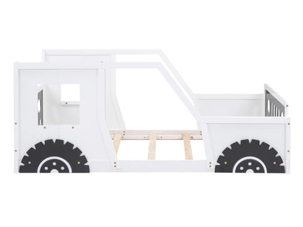 Classic Car Shaped Platform Bed With Wheels