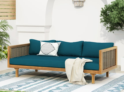 Claremont - 3 Seater Daybed Teak Acacia Wood Water Resistant Cushions