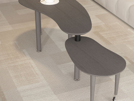 Rotatable Cocktail Table With Solid Legs, 360 Degree Rotating