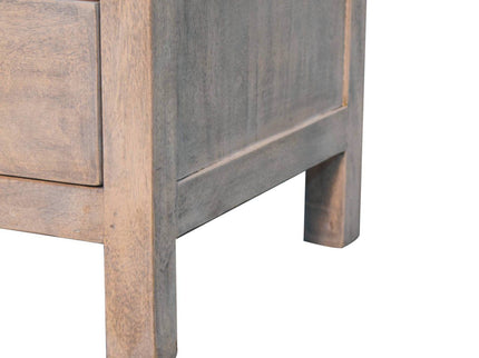 2 Drawer Open Bedside Table - Gray Ash