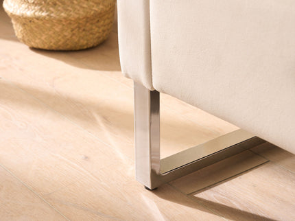 Wide Storage Soft Ottoman Bench With Armrests