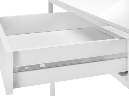 Computer Desk For Home Office, Laptop, Storage Drawers, Contemporary And Modern - White