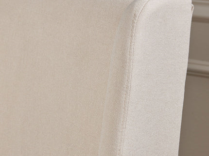 Modern Wingback Dining Chair (Set of 2) With Upholstered - Ivory