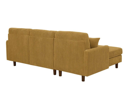 Upholstered Sectional With Toss Pillows