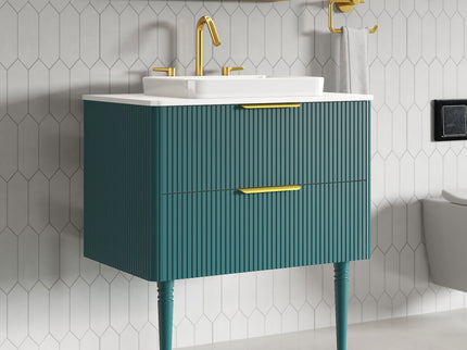 Elena - Modern Bathroom Vanity With Sink With Ample Storage, 2 Soft Close Drawers