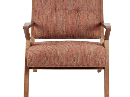 Lounge Chair With Tufted Upholstery And Solid Frame