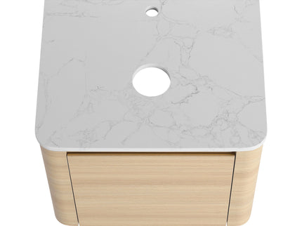 Mounted Bathroom Vanity With Art Sink & 2 Soft Close Doors