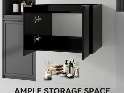 Floating Bathroom Vanity Cabinet With Soft Close Double Doors, Spacious Interior Storage, Wall Mounted, Cabinet Only