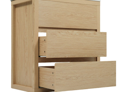 Double Sinks Bathroom Vanity Set With 2 Ceramic Basins