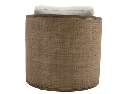 Barrel, Comfy Round Accent Sofa Chair With 360 Degree Swivel, Leisure Arm