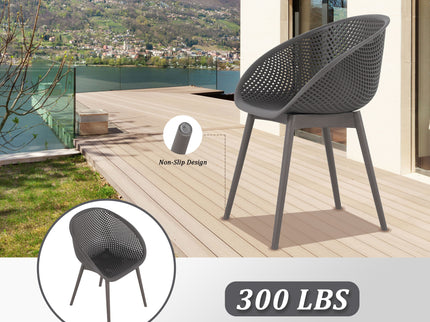 Modern Lounge Chair Set With Round Table