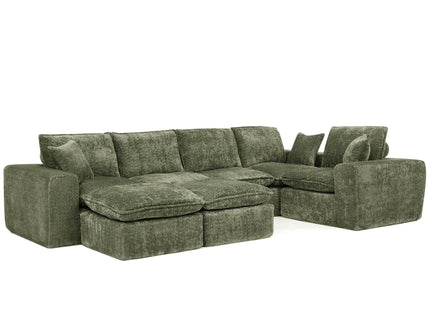 Sectional Sofa With Moveable Ottoman