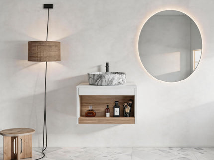 Floating Bathroom Vanity With Vessel Sink