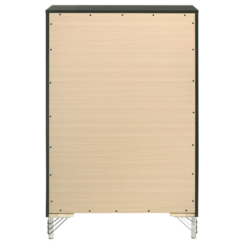 Malcolm - 5 Drawer Bedroom Chest - Black