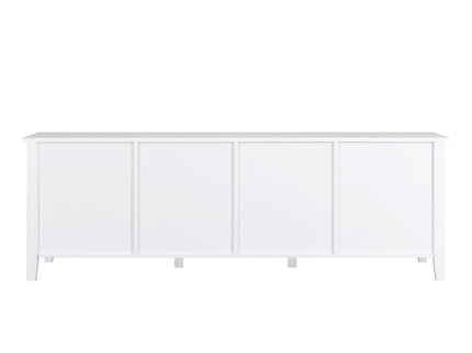 StylishTVcabinet Entertainment CenterTV Stand, TVconsoletable, Media Console, Solidwood Frame, Changhong Glass Door, Metal Handle