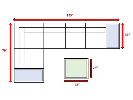 Wicker Sectional Seating Group With Cushions