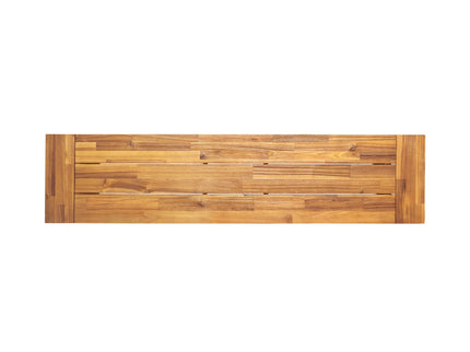 Tranquilizer - Outdoor Acacia Wood Bench With Slat Panel Design