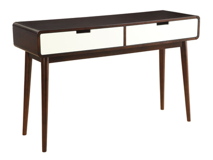 Christa - Sofa Table - White / Espresso