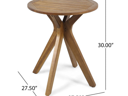 Stamford - Outdoor Bistro Table Acacia Wood X - Base - Teak