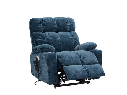 Dual Okin Motor Power Lift Recliner Chair For Elderly Infinite Position Lay Flat 180E Recliner With Heat Massage