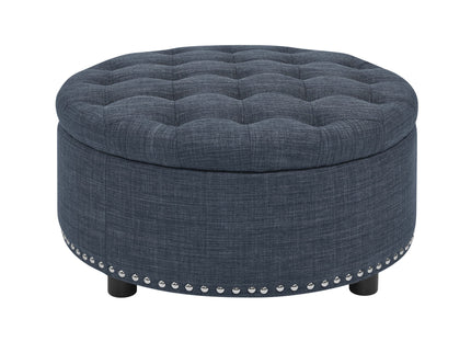 Tufted Storage Ottoman With Upholstery