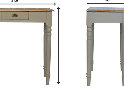 Hand Painted Writing Desk - Gray