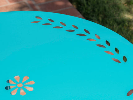Lourdes - 3 Piece Metal Set - Teal