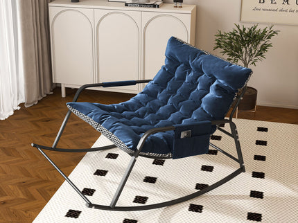 Rocking Chair With Storage, Cushions & Armrests