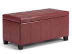 Red / Faux Leather