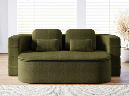2 In 1 Foldable Sofa Bed With Multi Functional Blanket, Floor Lounge Sofa
