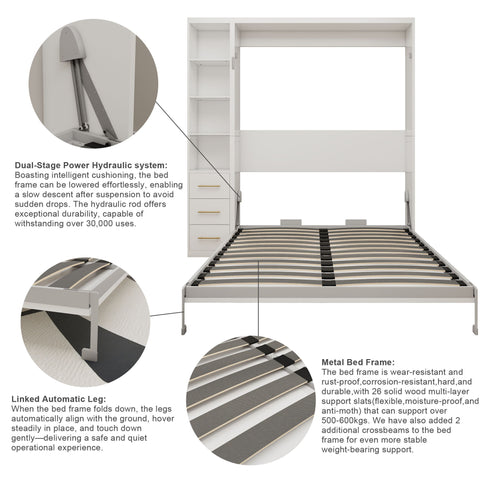 Multifunctional Vertical Murphy Wall Bed
