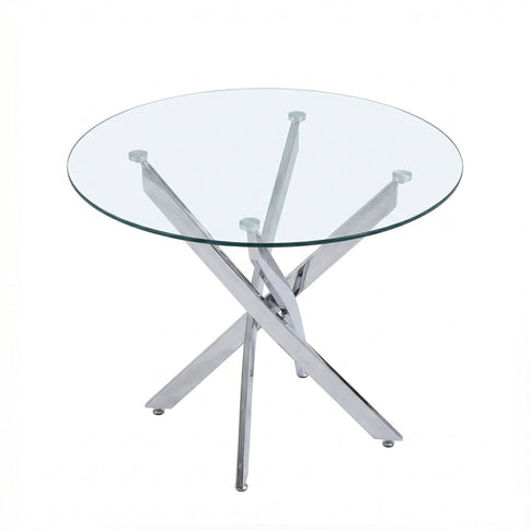 Round Dining, Kitchen Table For Dining Room - Chrome
