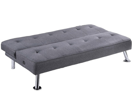 Tufted Sofa With USB Port For Living Room