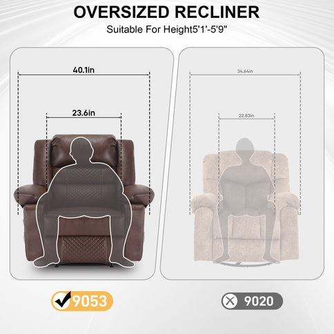 Breathable Massage Recliner Manual Chair