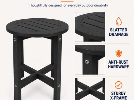 Round Outdoor Side Table