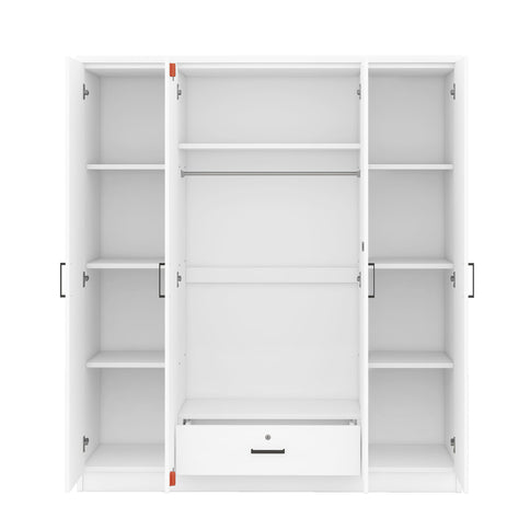 4 Door Wardrobe With 1 Drawer