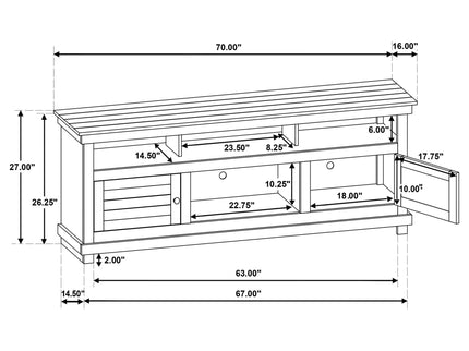 Castleton - TV Stand Media Console