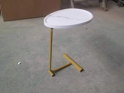 C-Shaped Side Table, Small Sofa Table For Cough, Bedroom